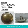 (#B5101) classic antique brass plated plastic dome shank button